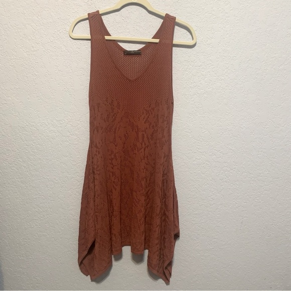 Peruvian Connection Tops - Peruvian Connection La Jolla Prima Cotton Mesh Lace Sleeveless Tunic
